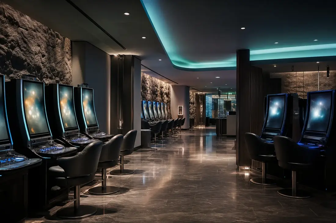 Slot machines and electronic gaming terminals in the northern wing